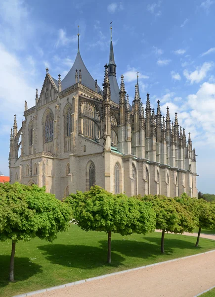 St. barbora kathedraal in kutna hora, Tsjechië — Stockfoto