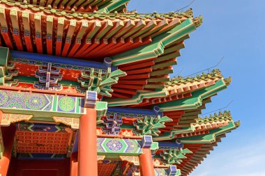 Muhteşem Çin kulesi binası. 