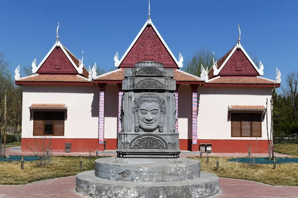 Архитектура Жилых Зданий Камбоджи — стоковое фото