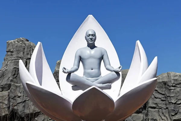 Statue Maître Yoga Inde — Photo