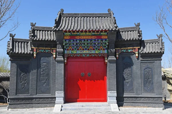 Edifício Residencial Popular Chinês Tradicional — Fotografia de Stock