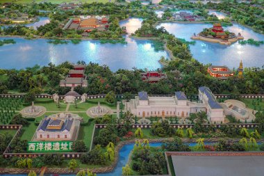 Eski yaz sarayının modeli. 