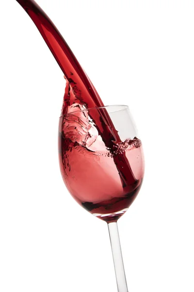 Pouring red wine — Stock Photo, Image