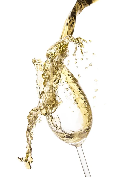 White wine splash — Stock Photo, Image