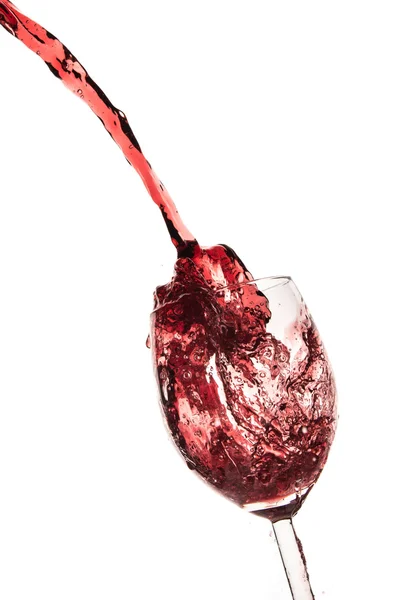 Pouring red wine — Stock Photo, Image