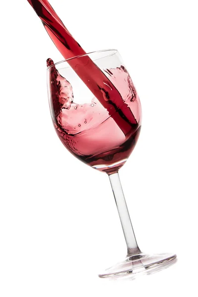 Pouring red wine — Stock Photo, Image