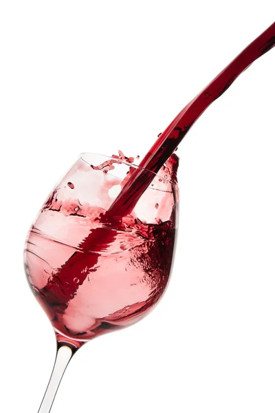 Pouring red wine — Stock Photo, Image