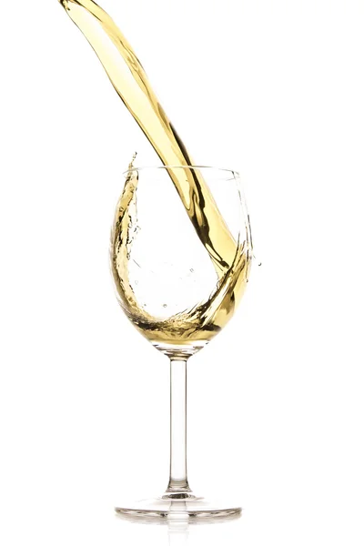 Salpicadura de vino blanco —  Fotos de Stock
