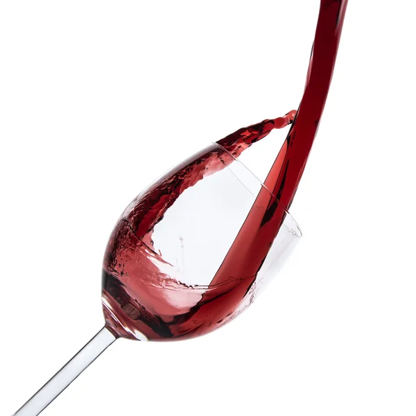 Hällande rödvin — Stockfoto