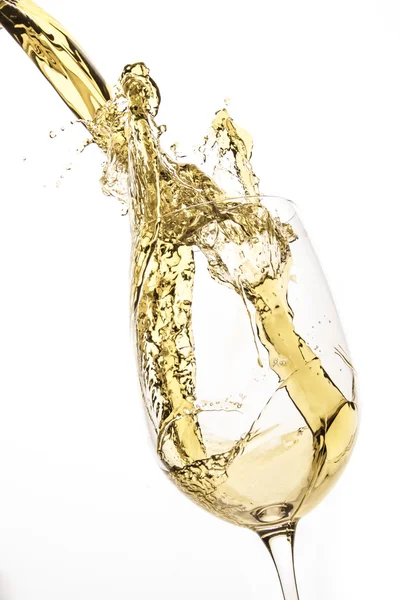 White wine splash — Stock Photo, Image