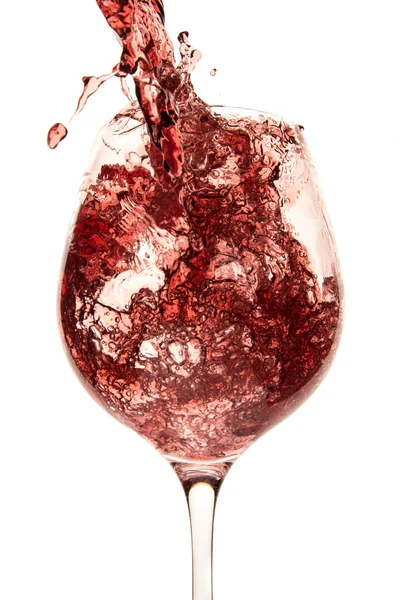 Pouring red wine — Stock Photo, Image