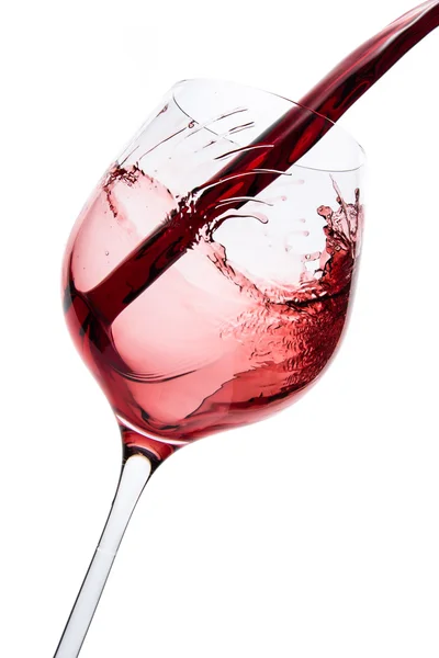 Pouring red wine — Stock Photo, Image