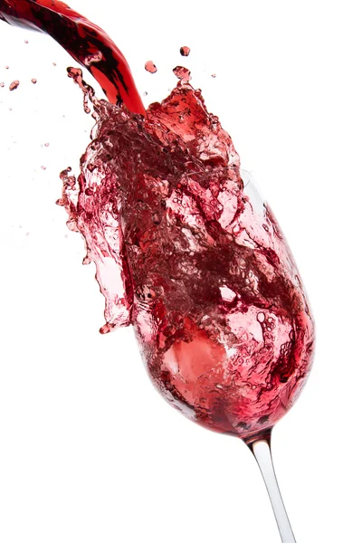 Rode wijn inschenken — Stockfoto