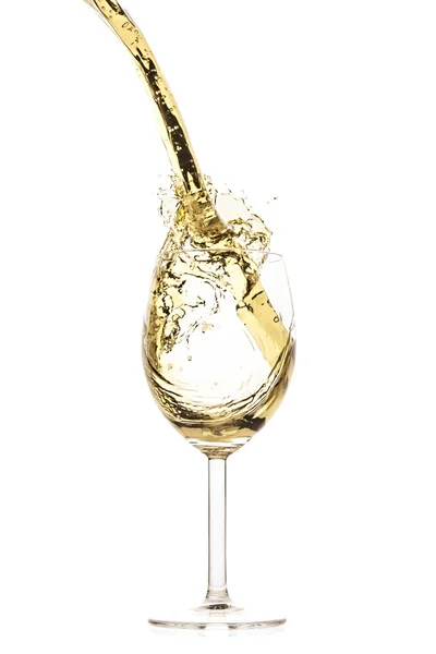 白ワインのスプラッシュ — ストック写真