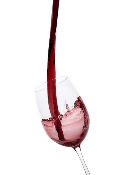 Pouring red wine — Stock Photo, Image