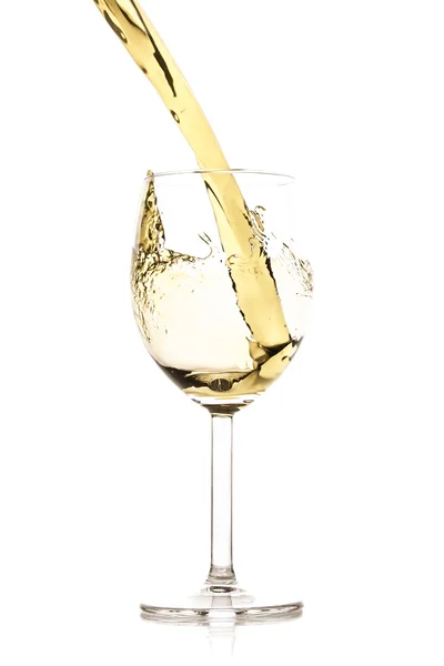 White wine splash Stock Photo