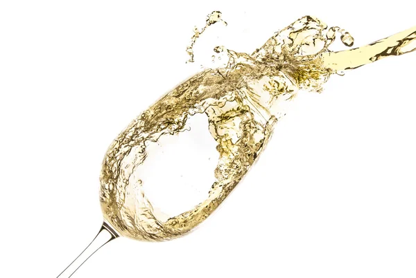 White wine splash — Stock Photo, Image