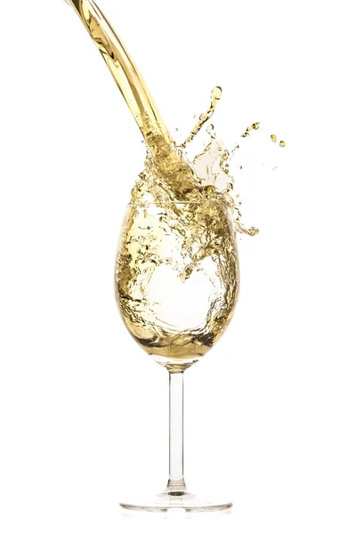 White wine splash — Stock Photo, Image