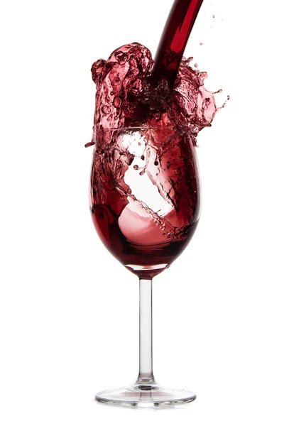 Pouring red wine — Stock Photo, Image