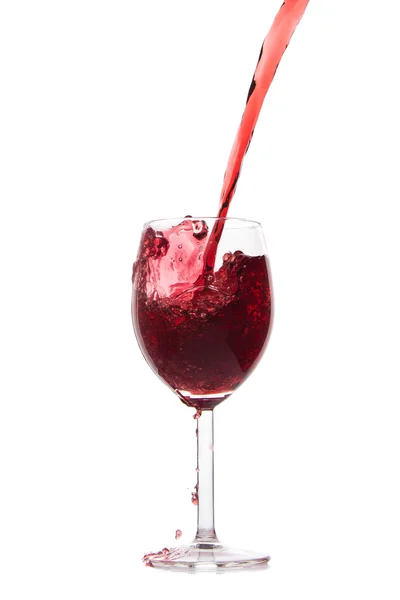 Pouring red wine — Stock Photo, Image