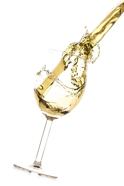 White wine splash — Stock Photo, Image