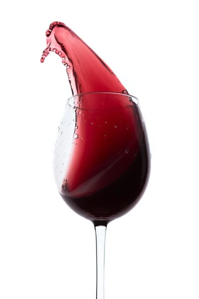 Spruzzi di vino rosso — Foto Stock