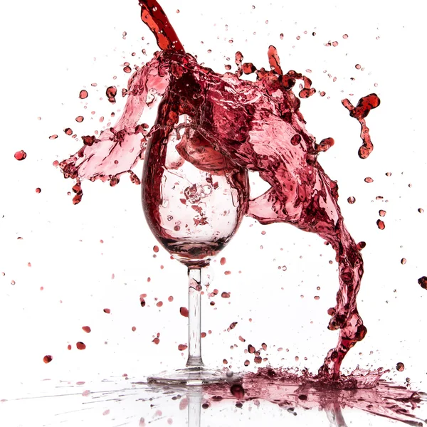 Pouring red wine — Stock Photo, Image