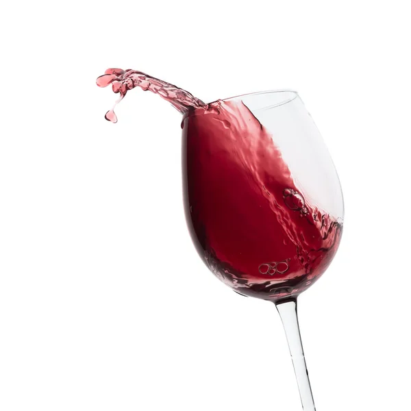 Spruzzi di vino rosso — Foto Stock