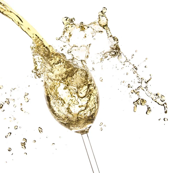 White wine splash — Stock Photo, Image