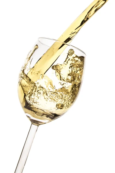 White wine splash Stock Image