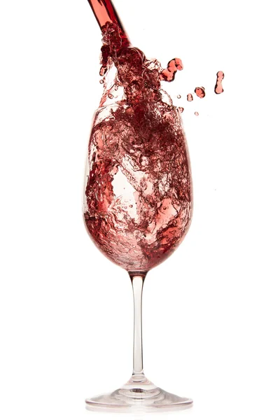 Pouring red wine — Stock Photo, Image