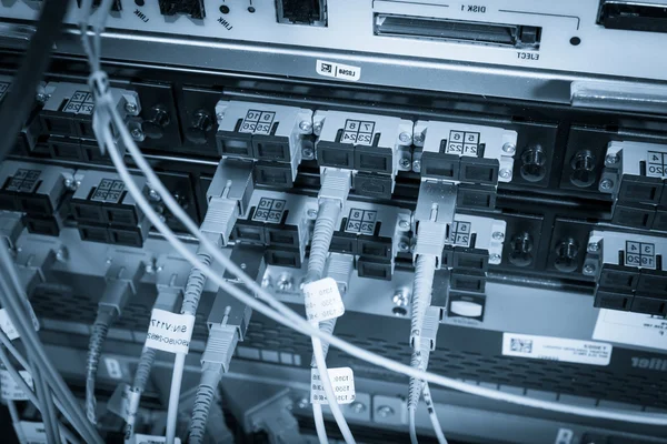 光纤网络服务器 — 图库照片