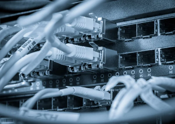 Kable sieciowe Piasta i patcha — Zdjęcie stockowe