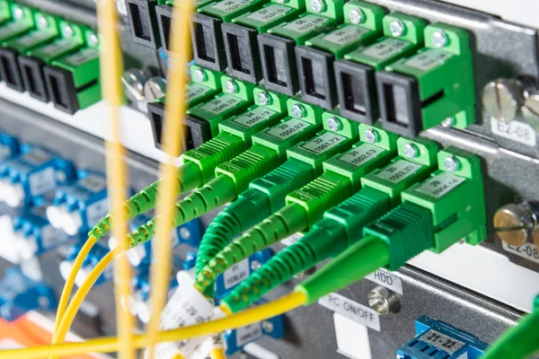 Fiber nätverksserver — Stockfoto