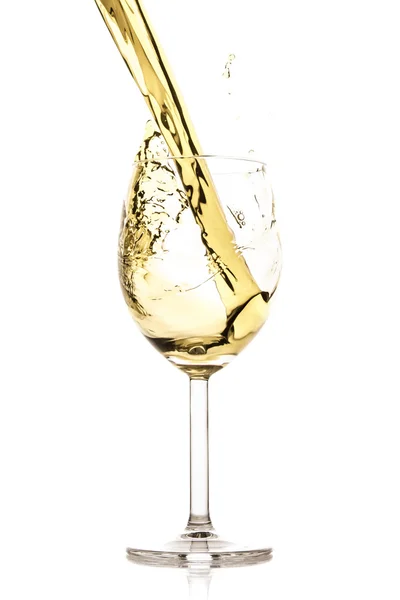 White wine splash Stock Photo