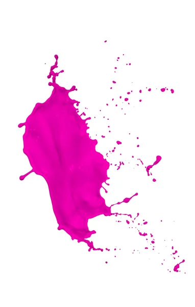 Salpicos de tinta magenta — Fotografia de Stock