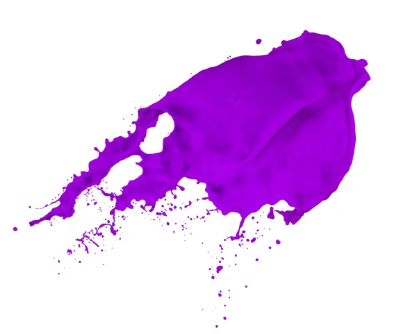 Fialová barva stříkající — Stock fotografie