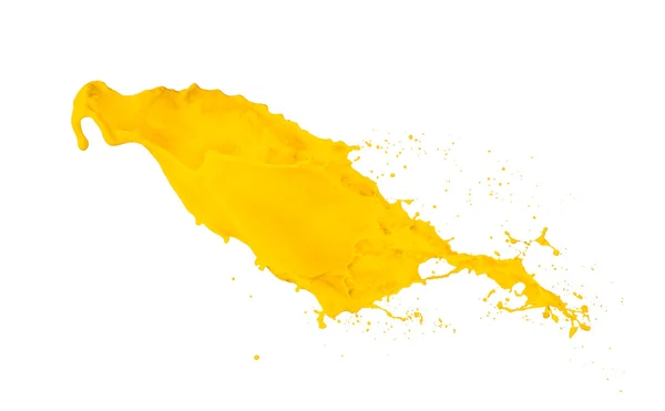 Yellow paint splash — Stock Photo, Image