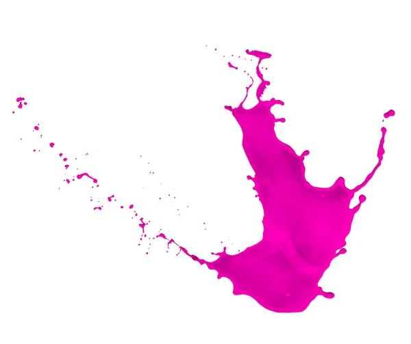 Salpicos de tinta magenta — Fotografia de Stock