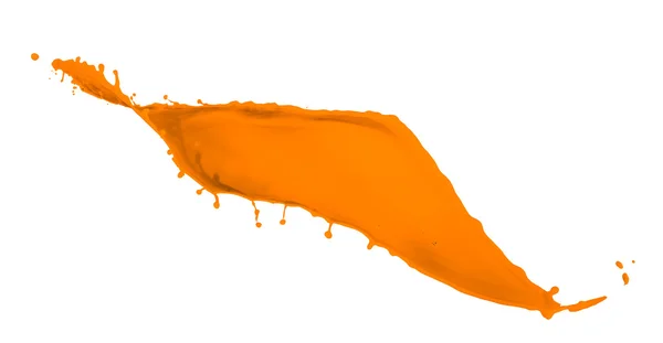 Pintura naranja salpicadura — Foto de Stock