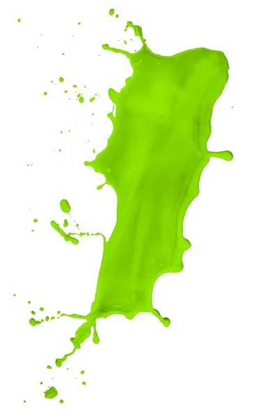 Grüner Farbspritzer — Stockfoto
