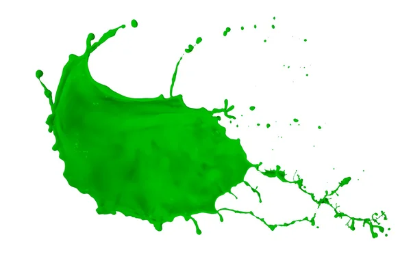 Salpicadura de pintura verde — Foto de Stock