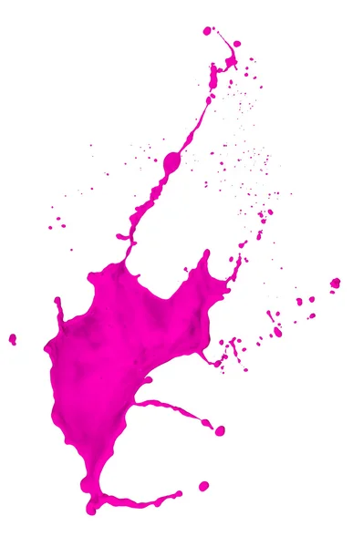 Magenta verf splash — Stockfoto