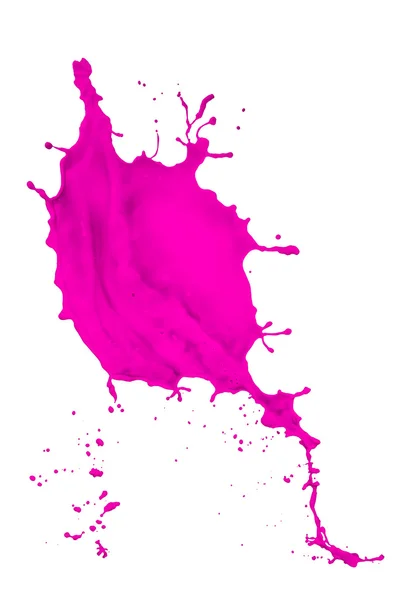 Salpicadura de pintura magenta — Foto de Stock