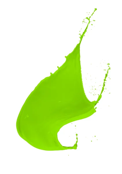 緑色の塗料スプラッシュ — ストック写真