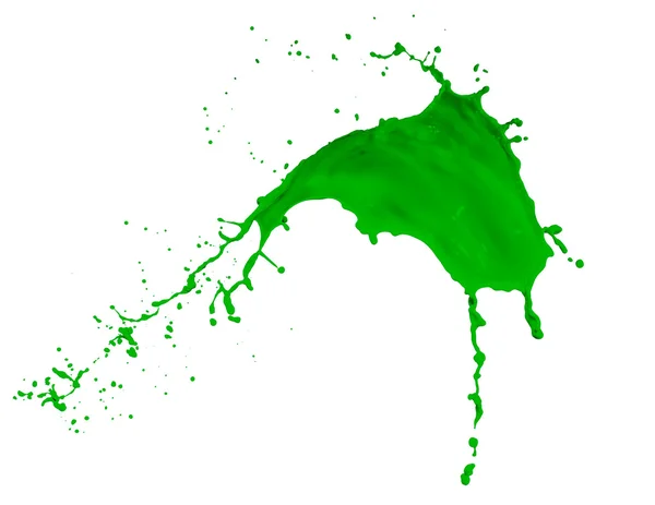 녹색 페인트 얼룩 — 스톡 사진