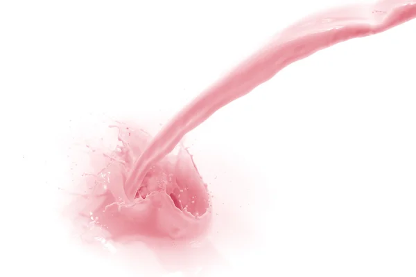 Strawberry milk splash — Stock Photo, Image