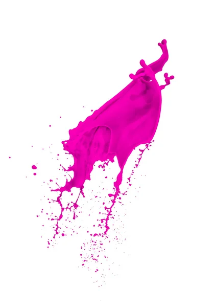 Salpicadura de pintura magenta — Foto de Stock