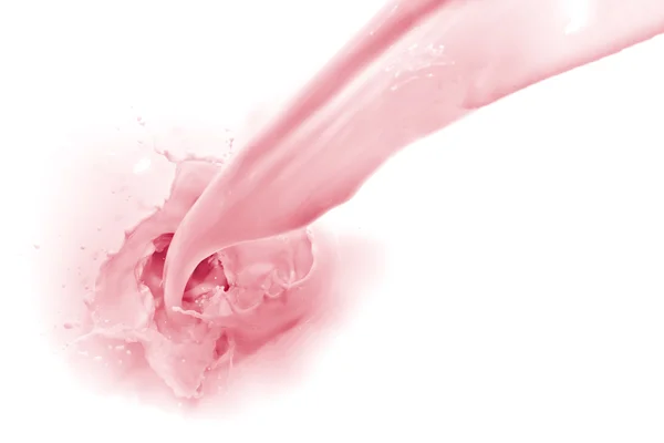 Strawberry milk splash — Stock Photo, Image