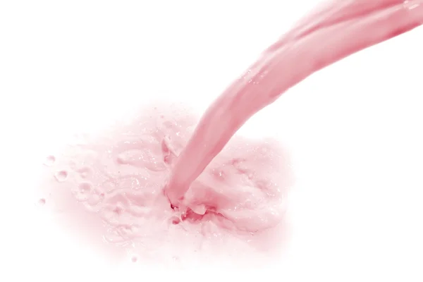 Strawberry milk splash — Stock Photo, Image